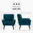 Tufted Upholstered Wide Back Armchair（Set of 2）-412486733