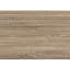 Table d'appoint pour espaces de vie - Stratifié taupe, base en métal noir en métal stratifié, s'adapte élégamment aux espaces