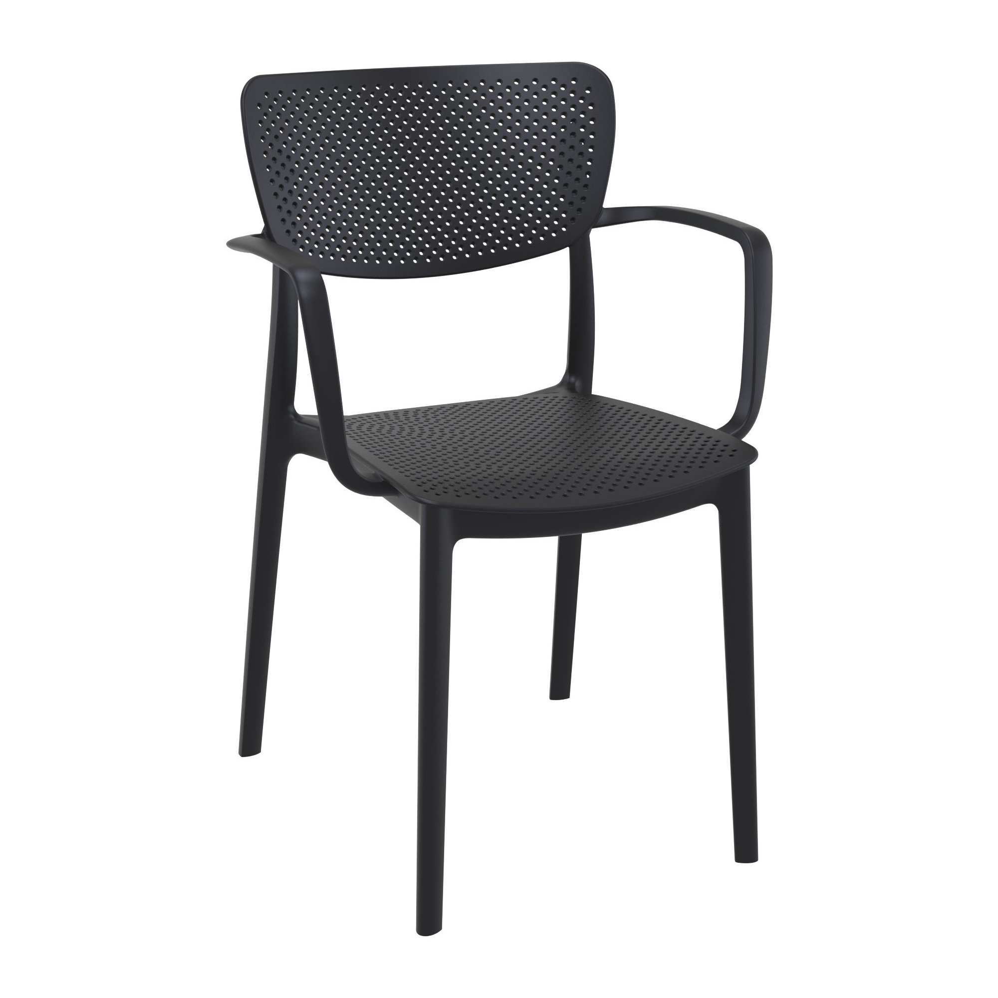 Farrah 23.6'' Round 2 - Person Bistro Set, Black