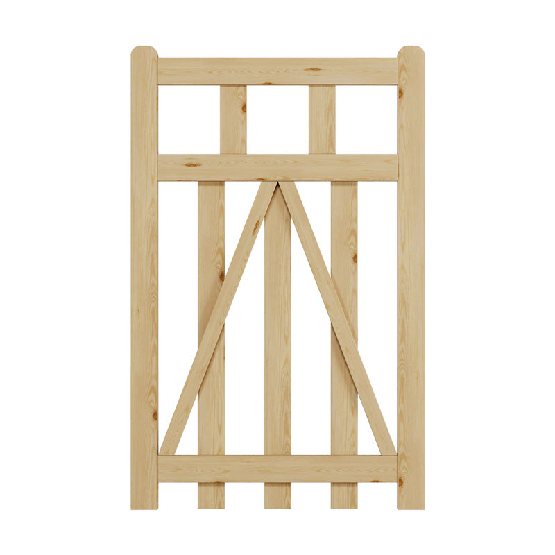 Chesnut Wood Gate, 120cm H x 76cm W x 5cm D