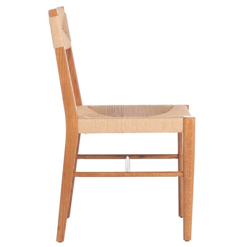 Cody Solid Wood Slat Back Side Chair, Natural, Natural