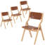Chaises de salle à manger en bois empilables pour l'intérieur-1065315392
