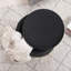 Repose-pieds rond avec rangement en velours-29801706