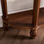 Console demi-cercle en bois massif brun-273227938