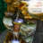 Cascading Tree Trunk Fountain with LED Lights