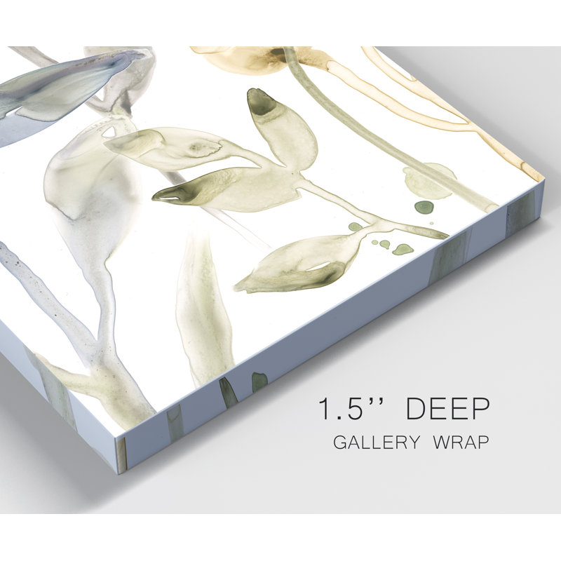 « Stone Moss tiges IV », reproduction d’art sur toile tendue, H 36 po x l 24 po x P 1 po