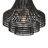 Riley Rattan and Wood Bead Chandelier-2118085195