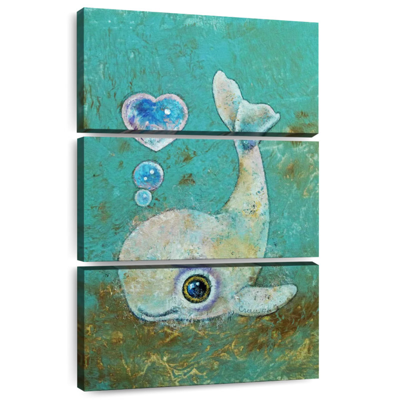 Brampt Baby Whale, 74" H x 48" W