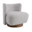 Fauteuil d'appoint en tweed gris