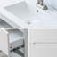 Ensemble de meuble-lavabo mural blanc 36 po
