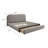 Bed w/Storage, Gray Fabric-1828081295