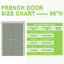 Porte double garde-manger avec porte et ensemble de quincaillerie / poignées françaises-105752474-108941064
