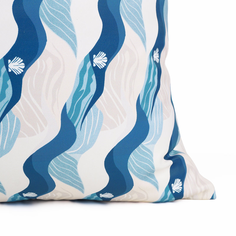 Fabdivine Stain Resistant Polyester Printed Outdoor Pillow Covers, Patio Pillow Covers & Decorative Patterned Cushions, 12X36