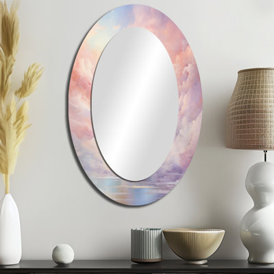 Miroir décoratif en métal Sunset Cotton Candy Skies III - Paysages