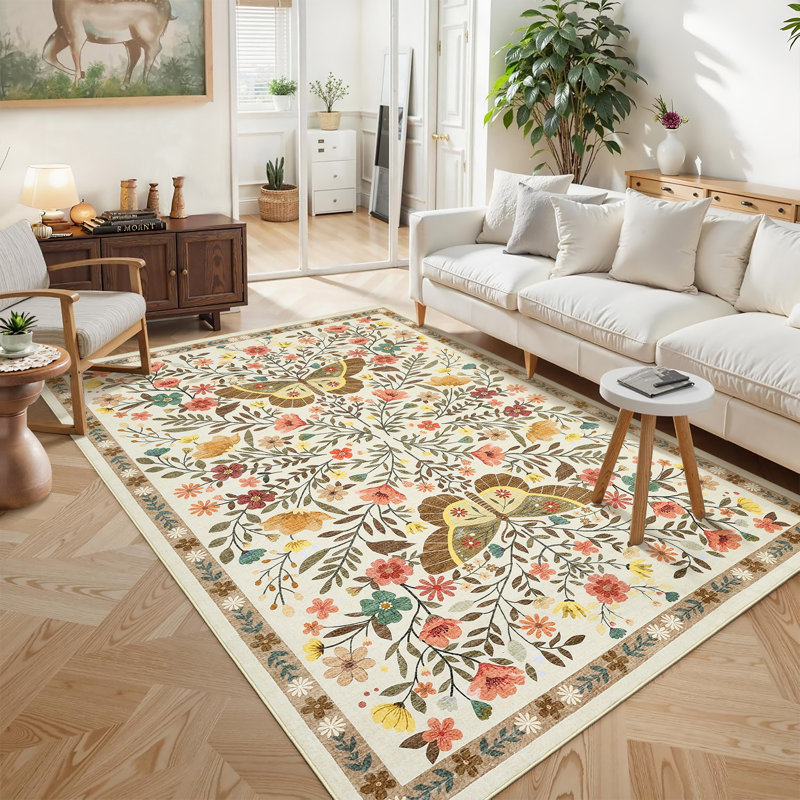 Tapis lavable à la machine Farmhouse, Rectangle 10 pi x 13 pi