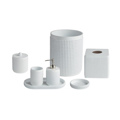 Milano 7 pc bathroom accessory set