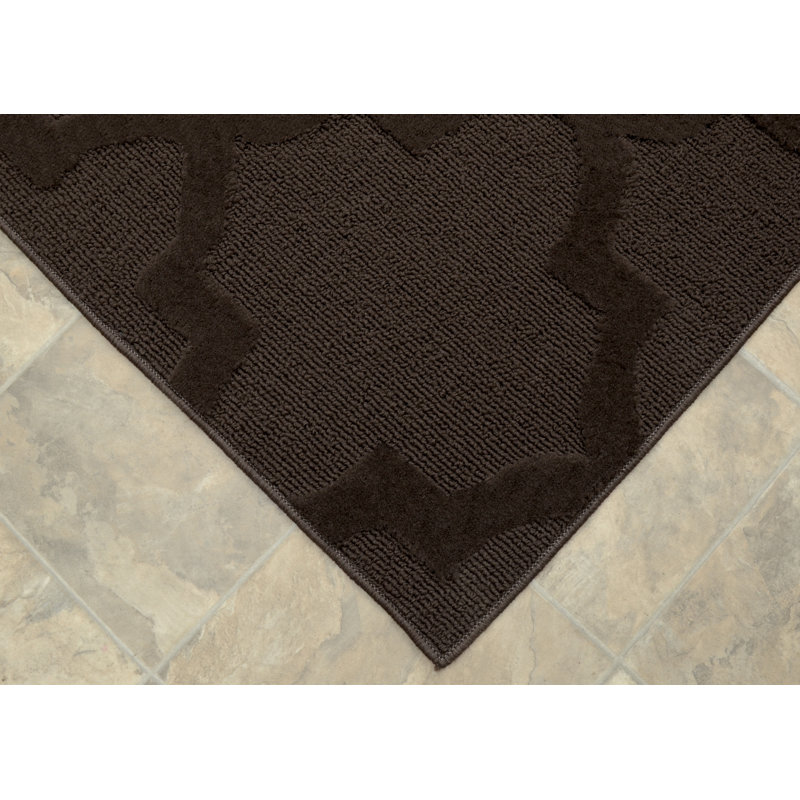 Tapis touffeté à motif géométrique brun Nasturtium, Rectangle 9 pi x 12 pi