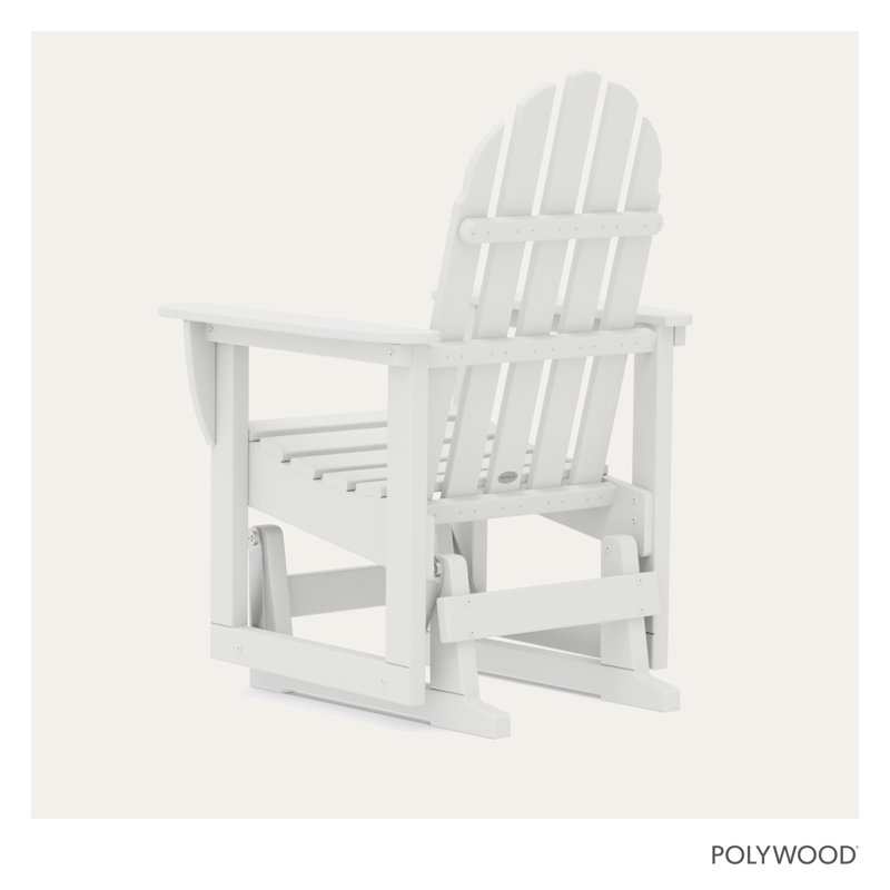 Fauteuil oscillant classique POLYWOOD Adirondack, Blanc