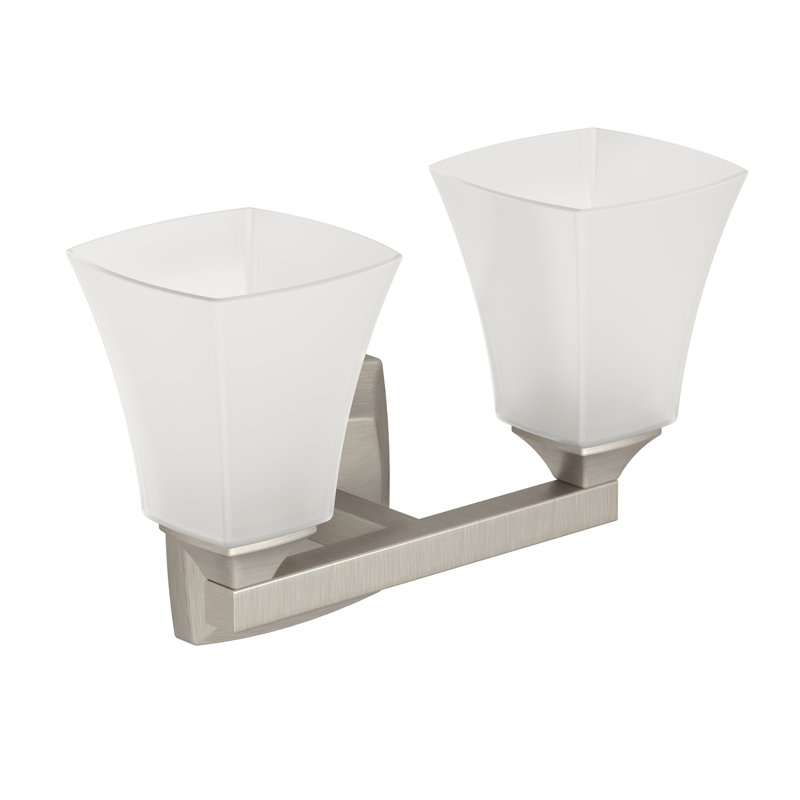 Éclairage pour meuble-lavabo 2 lumières Voss, Nickel brossé