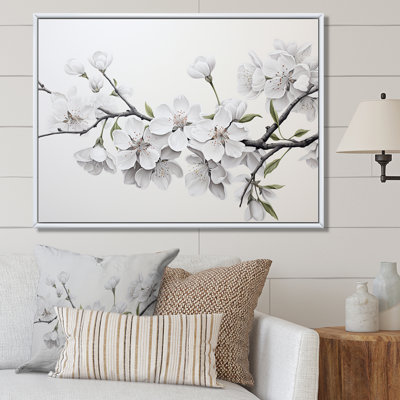 Fleur de cerisier blanc minimaliste et minimaliste II