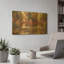 «Willow Bridge» par Art Fronckowiak, art mural en métal doré, 24 po x 12 po-133533032