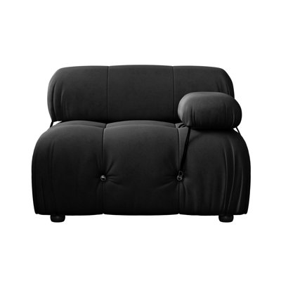 Upholstered Modern Velvet Fabric Single One-Armed Chair
