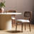 20'' H Upholstered Oak Side Chair
