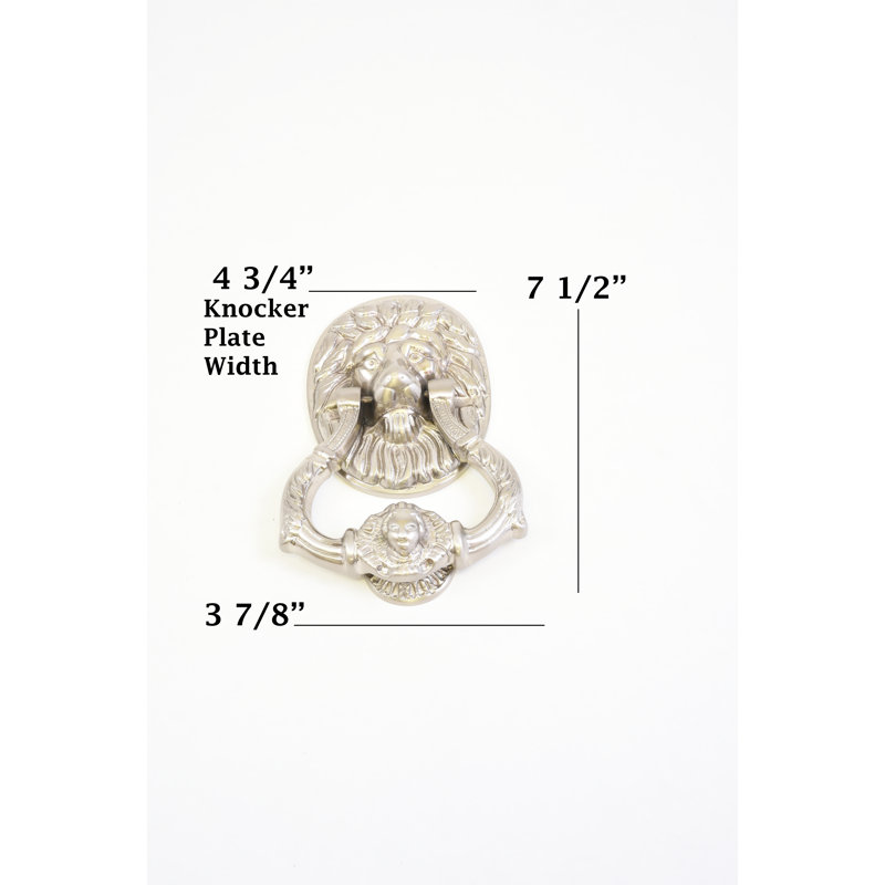 Brass Door Knocker, Satin Nickel