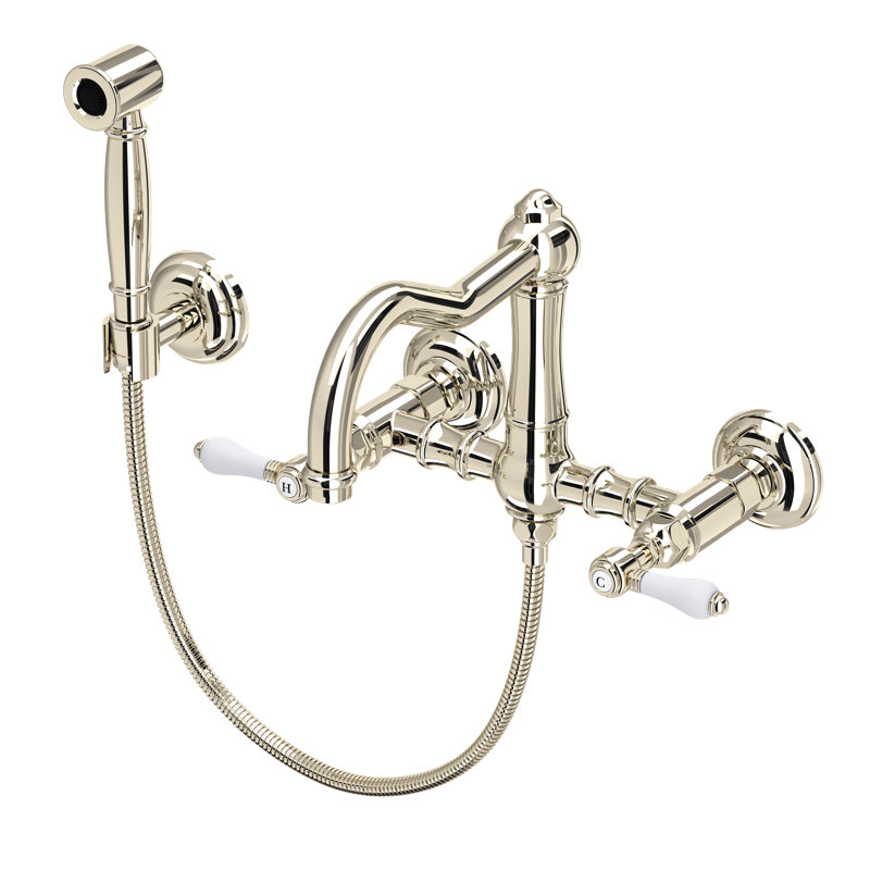 Acqui® Bridge Faucet with Accessories, Polished Nickel