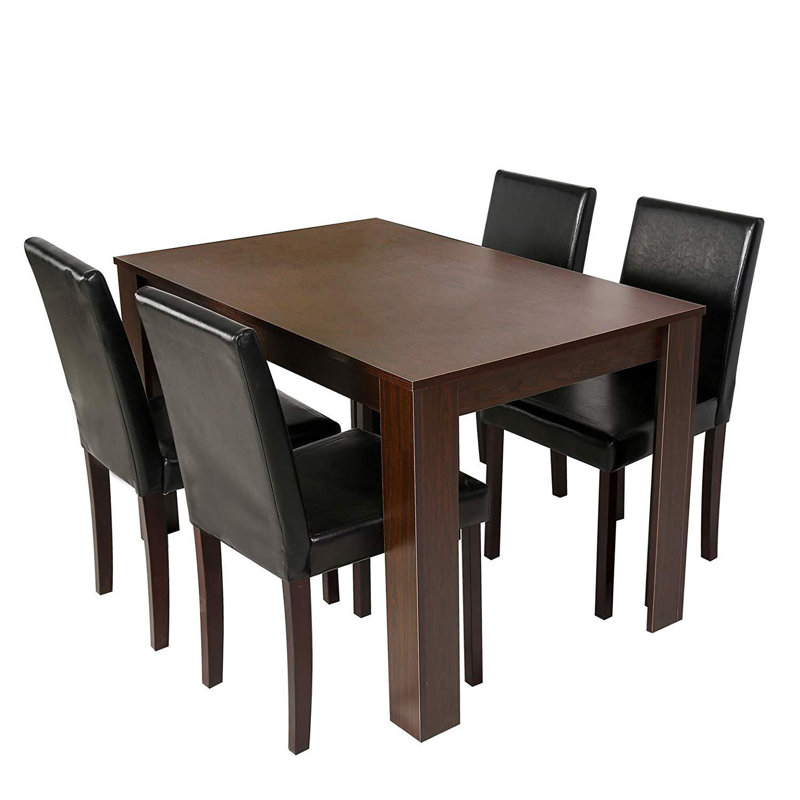 Boville 4 - Person Dining Set, Walnut