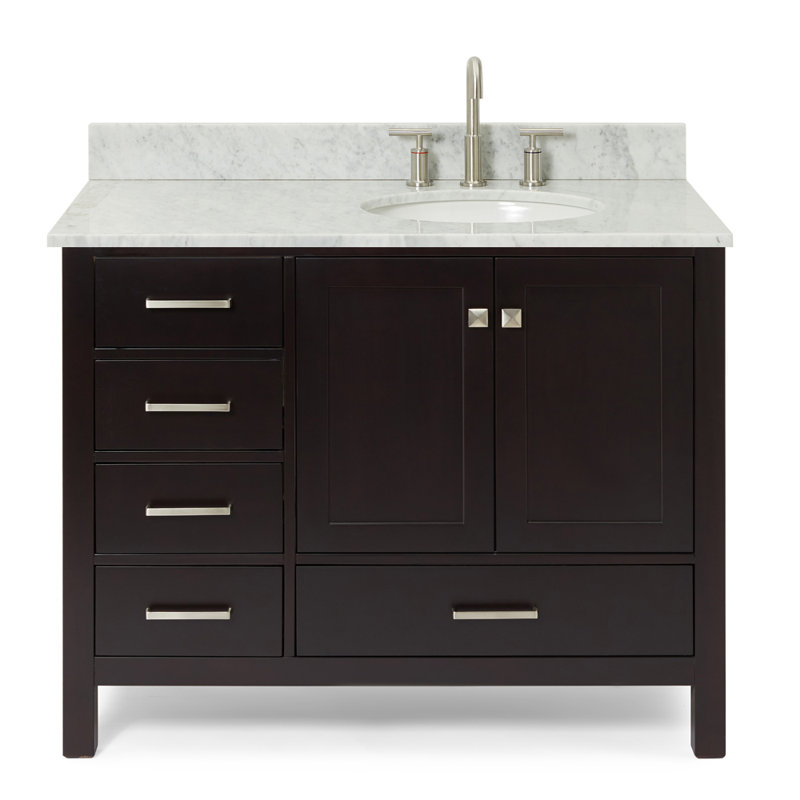 Ensemble de meuble-lavabo simple 43 po Flynt, Espresso