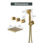 Robinet pour salle de bain à poignée simple avec bec cascade et robinet de douche à main Casainc-106240888