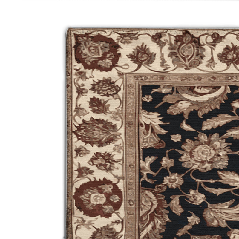Tapis turc intérieur et extérieur brun, Rectangle 4pi x 6 pi
