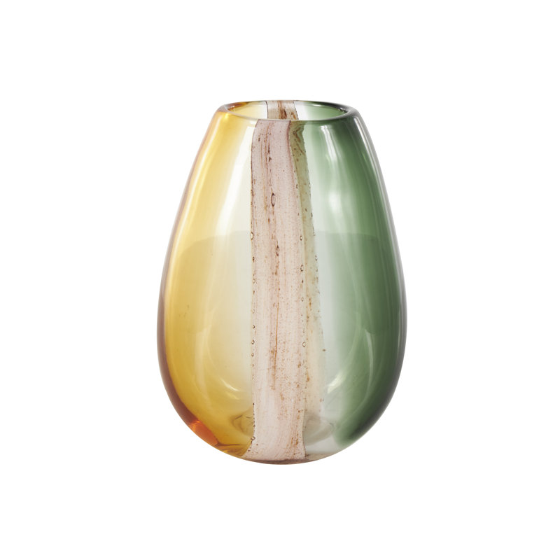 Northcrest Glass Table Vase, 9.9" H x 7" W x 4.25" D