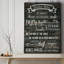 « cuisine rules », art textuel sur toile tendue-29146584