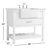 Pelaghia 36'' Single Bathroom Vanity with Marble Top-57367890