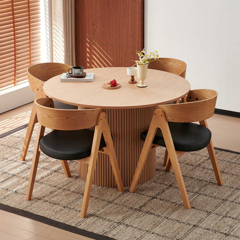 Doreah 5 - Piece Dining Set, Natural Oak