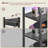 4-Tier AV Media Stand With Power Outlet，LED Lights, Game Console Shelf With Side Storage Bag, Corner Stereo Stand Rack Audio Tower For Small Video DVD Players Boxes