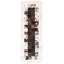 Tapis abstrait ivoire / brun en cuir feutré Herdon-1737695801