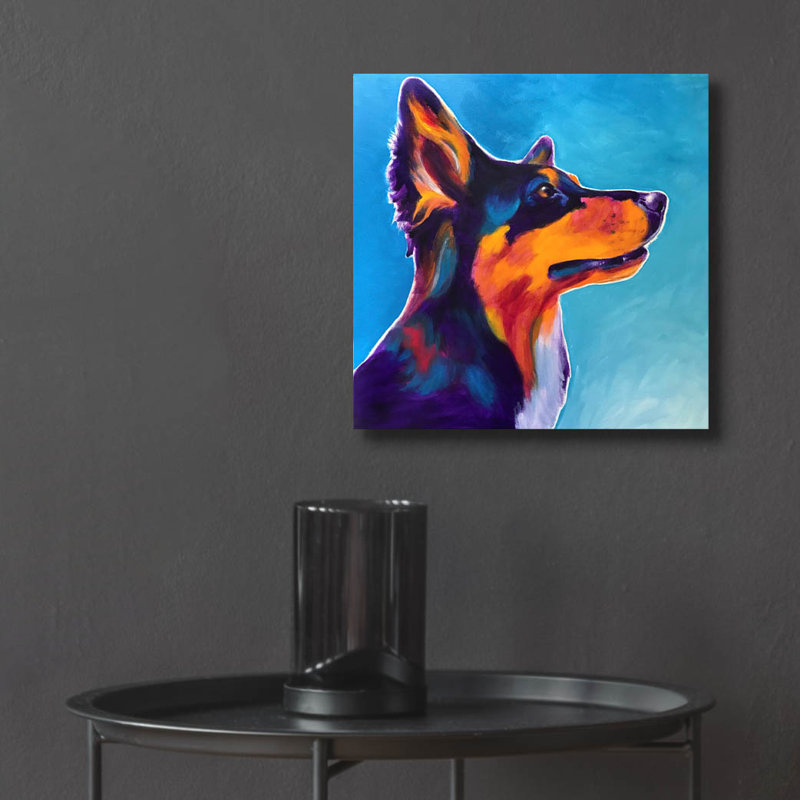 "Aussie - Kona" par Dawg Painter, H 12 po x l 12 po