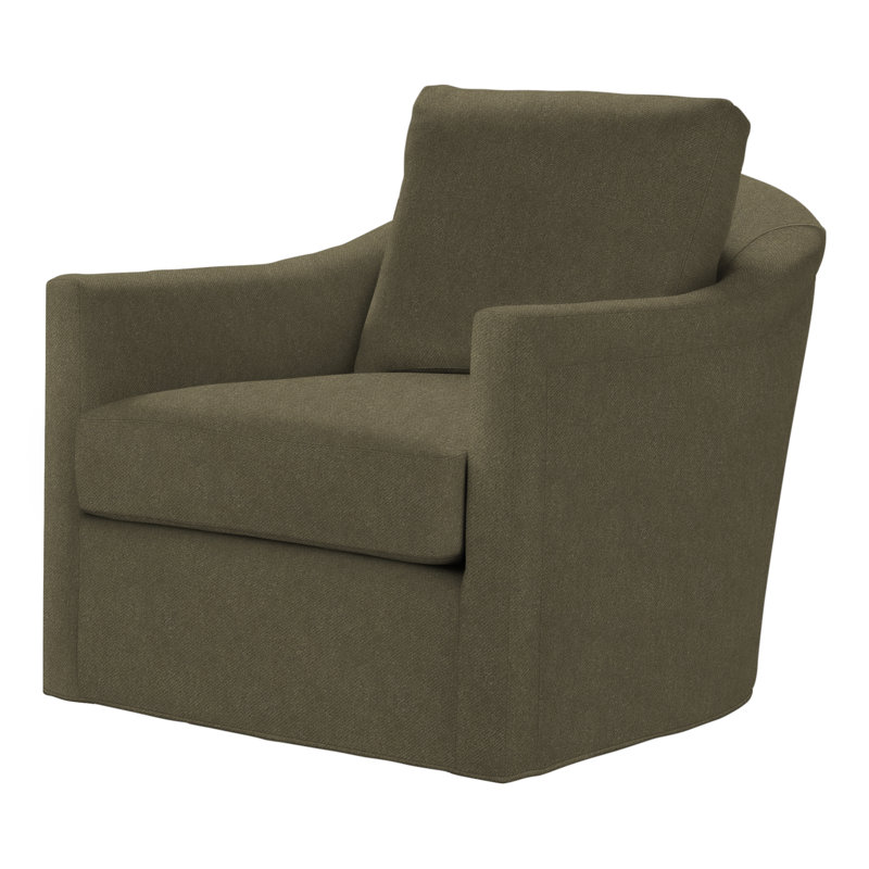Catalina Swivel Armchair, Perigold Banks Balsam, Dune