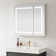 Tiaya 36 in. W x 32 in. H Rectangular Medicine Cabinet with Aluminum Frameless LED Mirror
