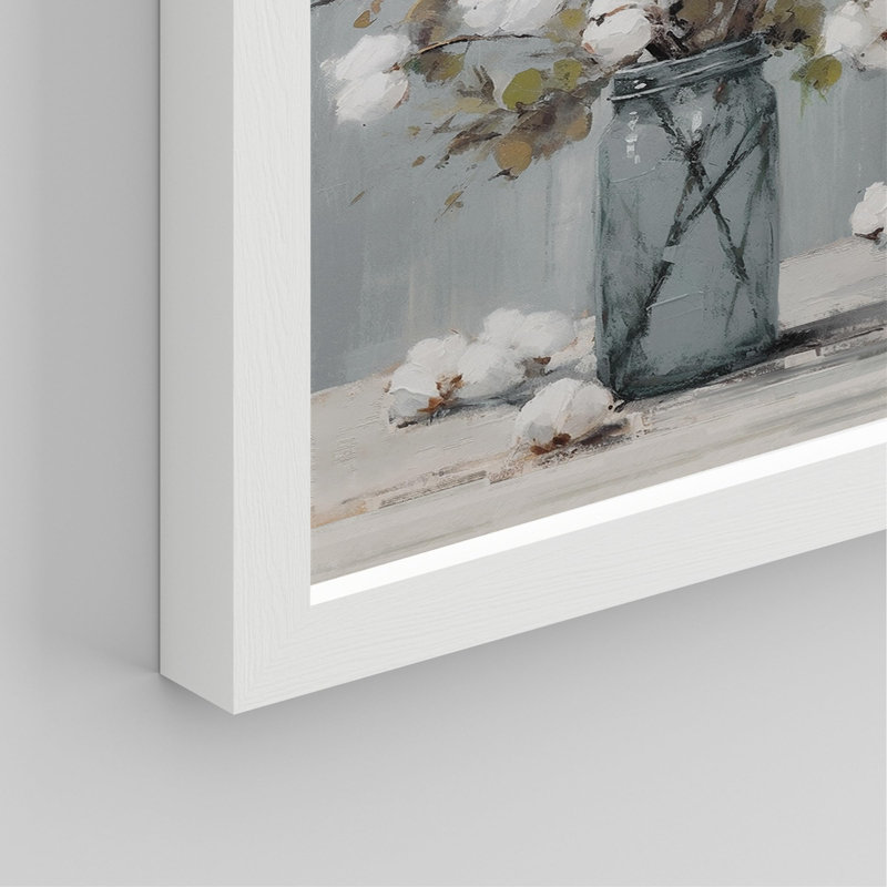 "Countryside Farm", impression sur bois encadrée sur papier, 4 pièces, Blanc, H 10 po x l 8 po