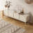 78.7"W Modern Storage TV Stand Beige Style Sideboard