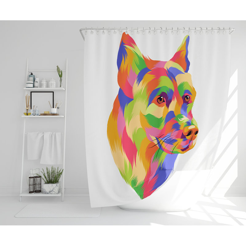 Elizer Polyester Shower Curtain