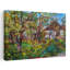 Art mural arbre en fleurs abstrait-295790808