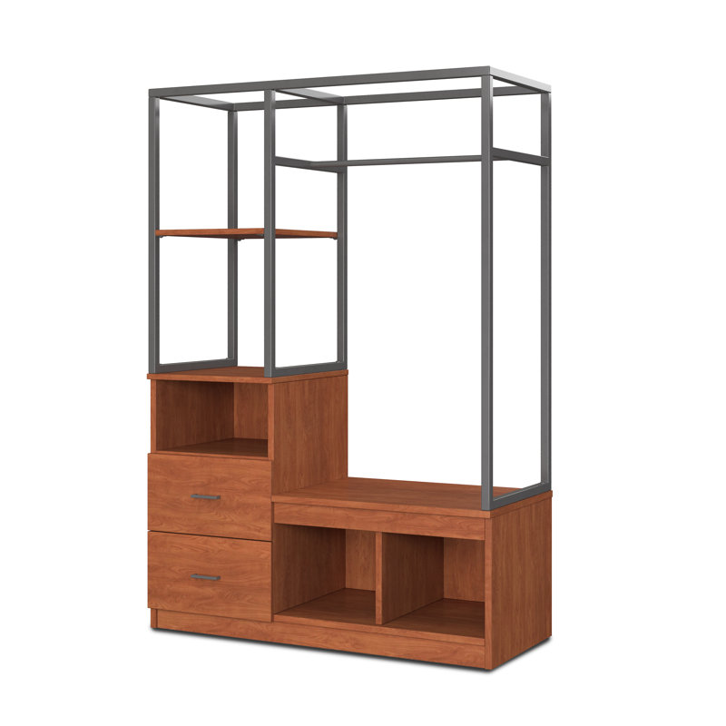 Wardrobe Luggage Bench, Wild Cherry