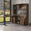 Armoire de garage avec établi réglable