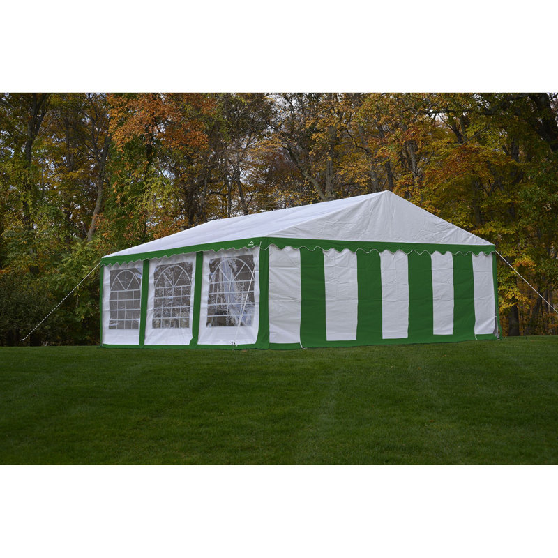 Paroi latérale 20 pi x 20 pi, Vert / blanc
