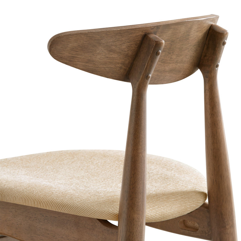 Ensemble de table de salle à manger Arne Mid-Century 72 po, 7 pièces : table, 6 chaises